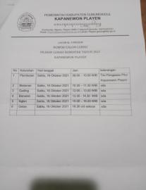 JADWAL UNDIAN CALON LURAH